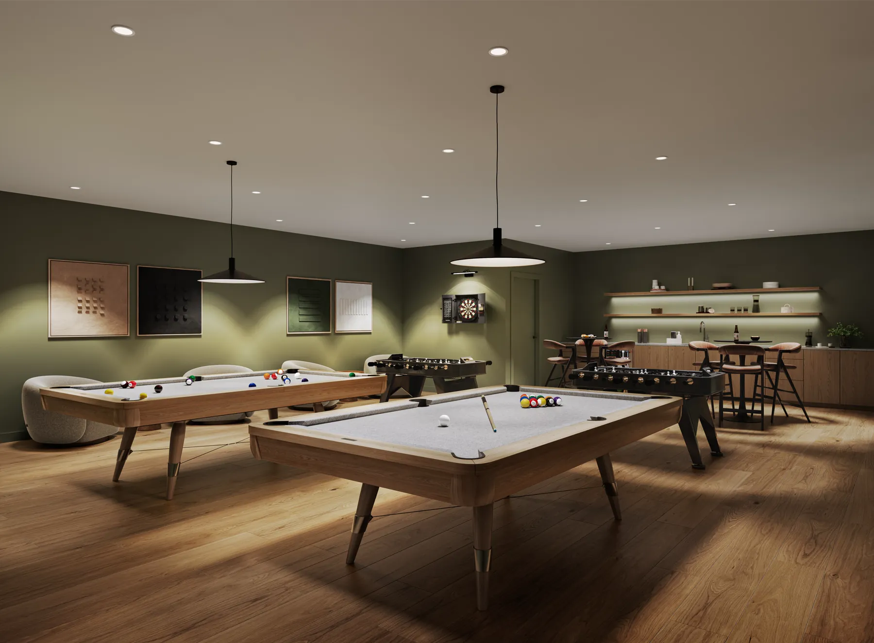 The games room