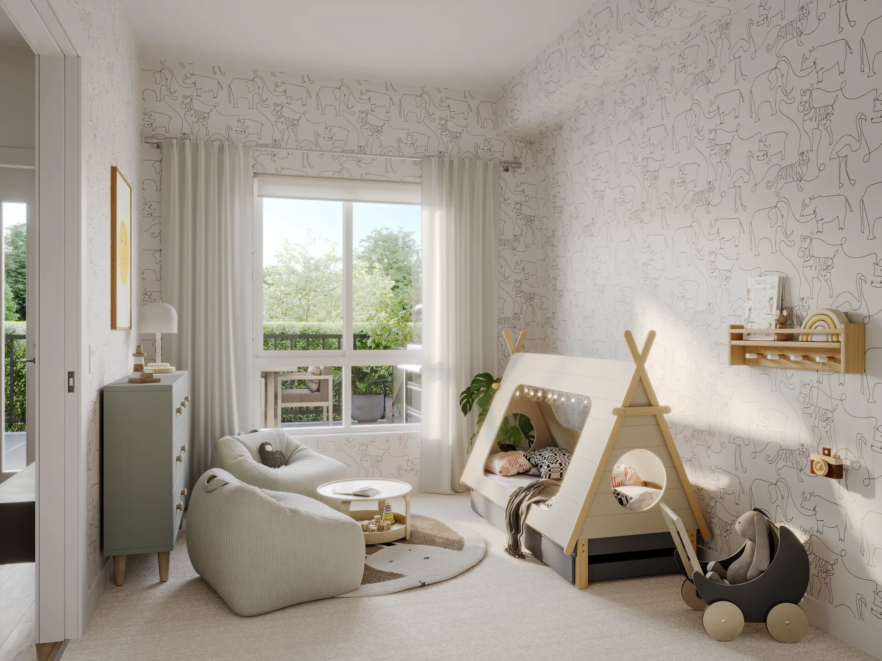 The kids room